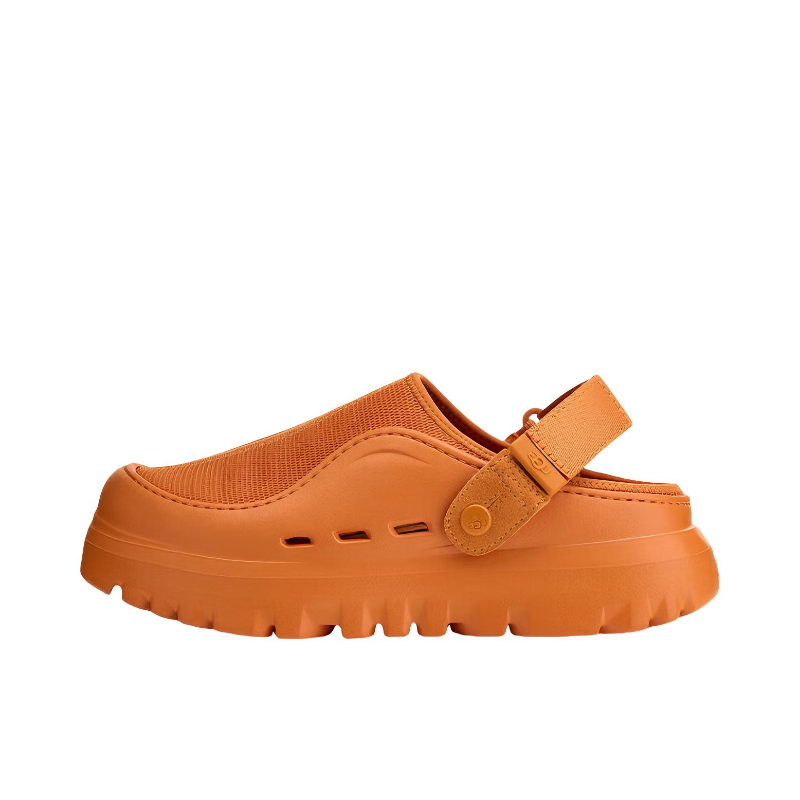 推荐商品：UGG PeakMod 轻便 厚底 舒适 牛剖层革包头 束带 魔术贴 凉鞋 深杏色