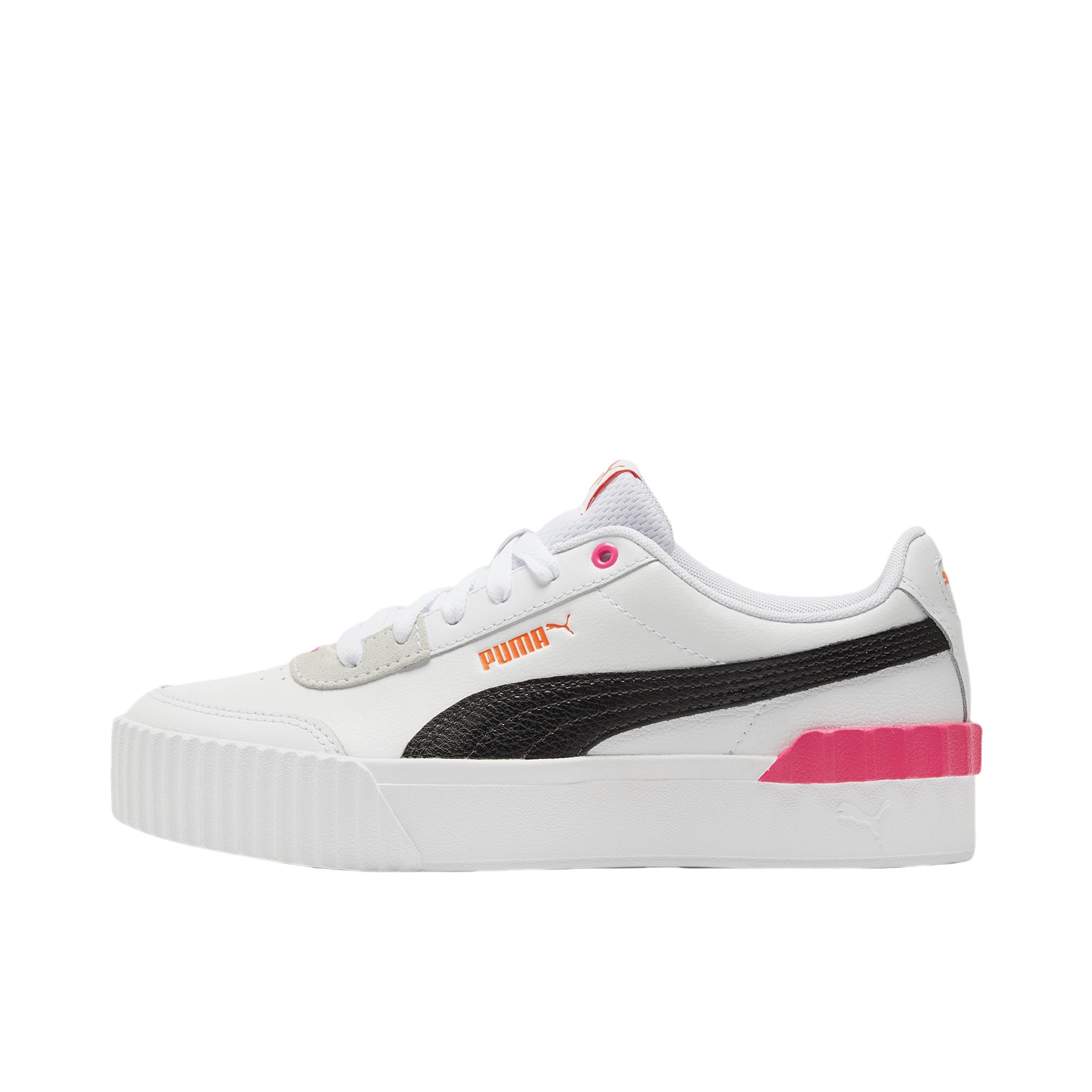 推荐商品：Puma/彪马 Carina Lift 板鞋 时尚潮流休闲百搭防滑耐磨轻便透气增高运动厚底复古 白色/黑色/亮粉