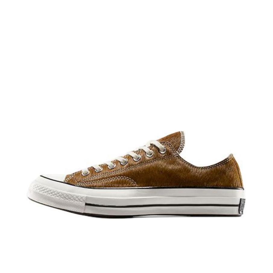 推荐商品：Converse/匡威 Chuck 70 帆布鞋 防滑耐磨薄底轻便透气舒适百搭复古时尚贴合圆头流光风 泥土棕色