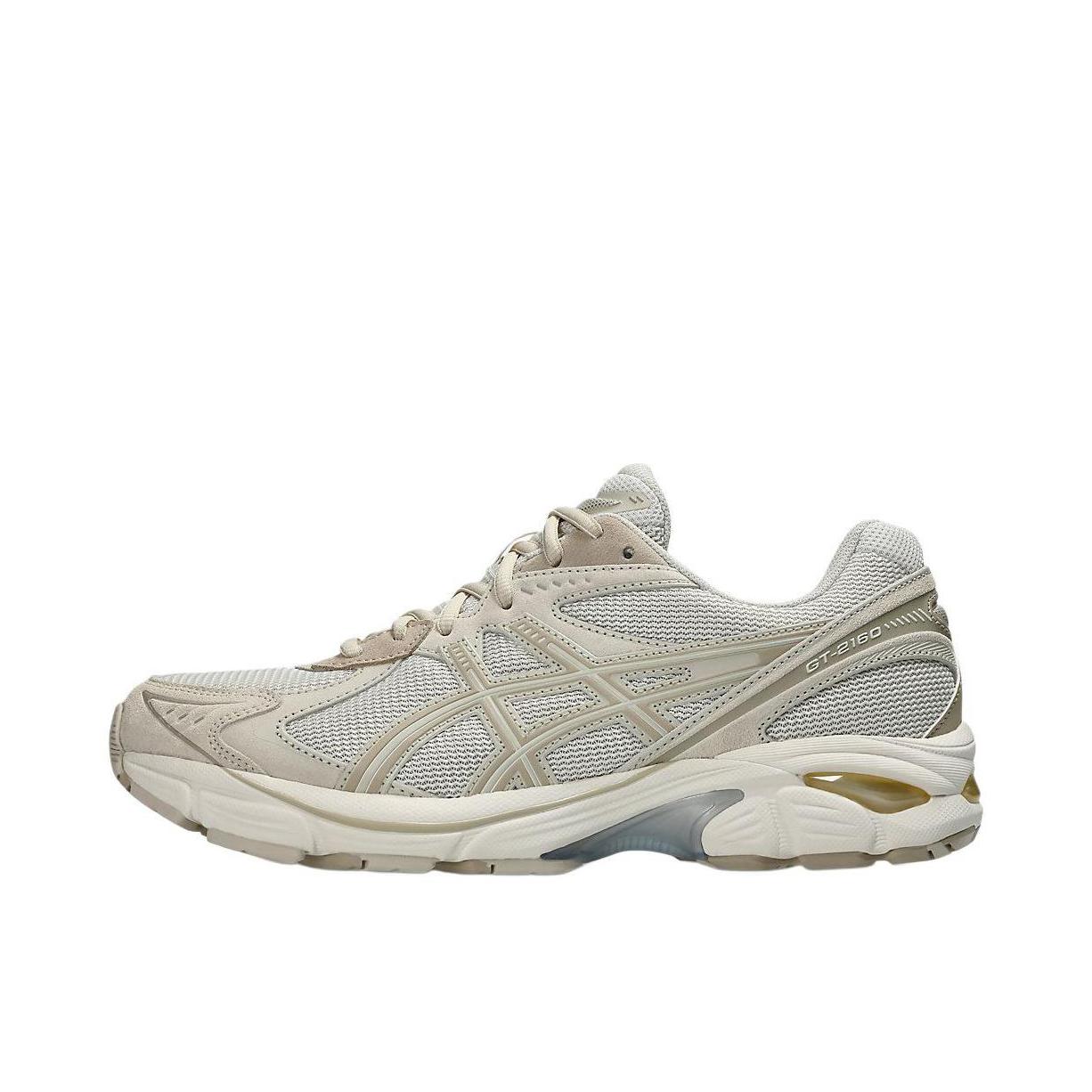 推荐商品：Asics/亚瑟士 GT-2160 跑鞋 拼接舒适缓震网面防滑耐磨复古简约百搭时尚合成革织物耐用短跑圆头支撑 米色