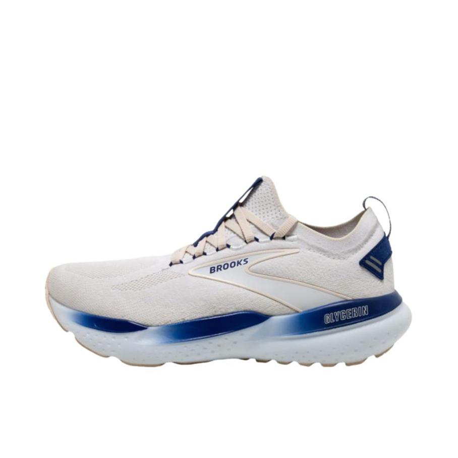 推荐商品：Brooks/布鲁克斯 Glycerin甘油21氮科技 防滑耐磨 贴合 缓震 支撑透气 跑鞋 白色