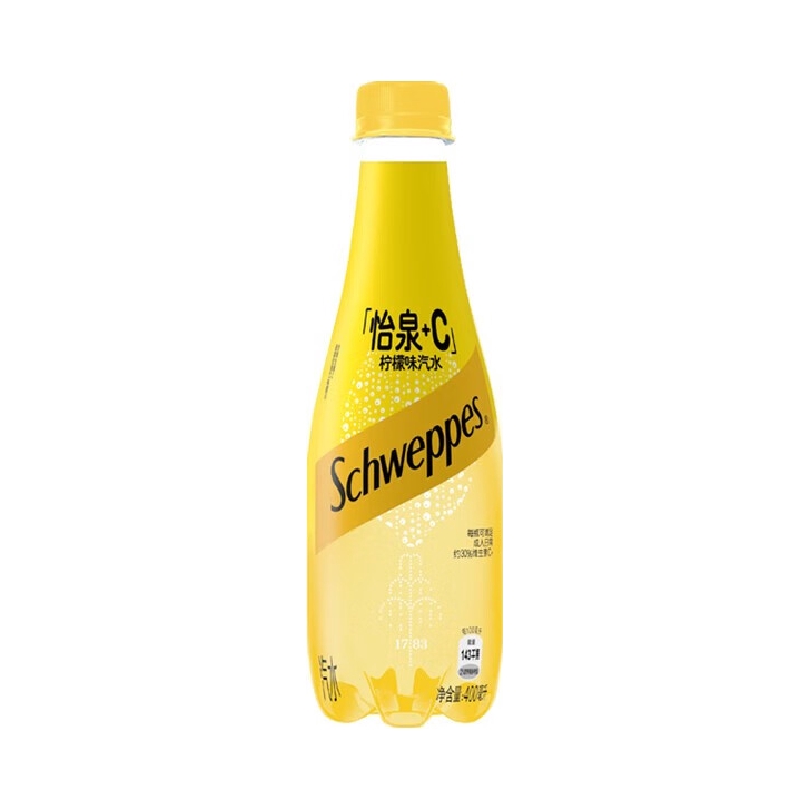 推荐商品：Schweppes/怡泉 +C 柠檬味汽水 瓶装 含糖零卡
