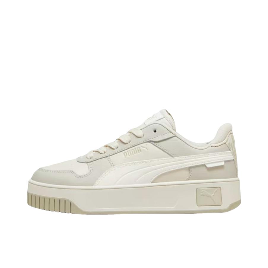 推荐商品：Puma/彪马 Carina street 厚底鞋 板鞋 防滑耐磨减震百搭轻便透气舒适休闲复古运动增高抓地 灰色/白色 