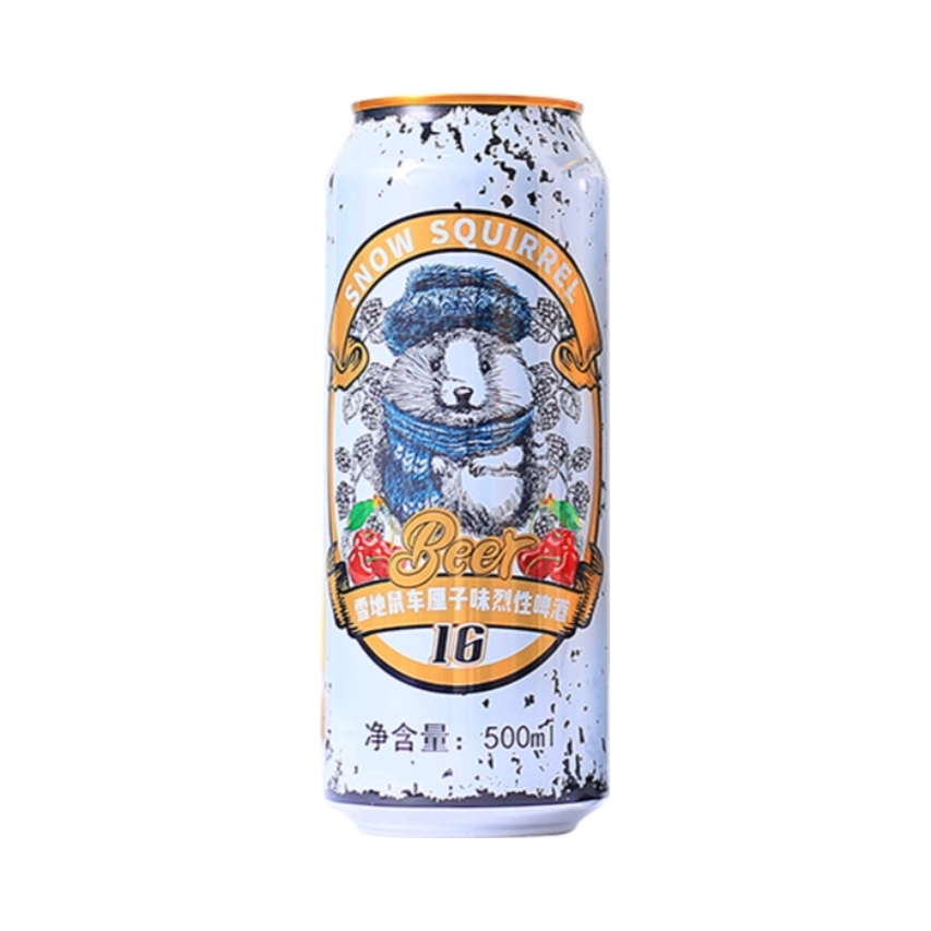 推荐商品：雪地鼠 果味烈性高度数精酿啤酒 500ml 10°P 罐装 车厘子味