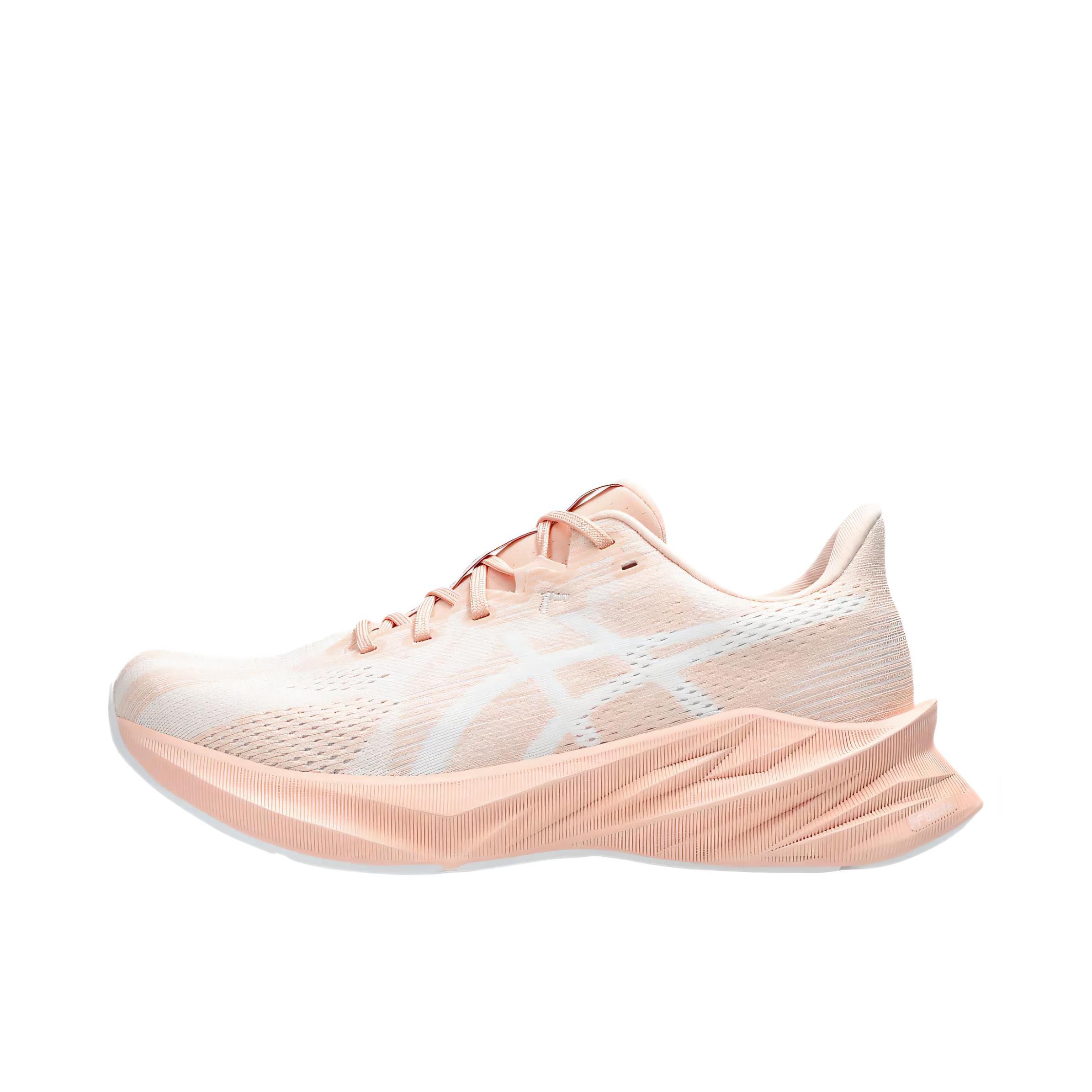 推荐商品：Asics/亚瑟士 DYNABLAST 5 跑鞋 百搭防滑抓地耐磨缓震低帮轻量回弹支撑贴合 女款/白色/粉色