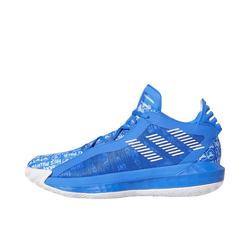 推荐商品：adidas Dame 6 利拉德 篮球鞋 时尚潮流缓震回弹防滑耐磨实战防踢  Blue 荣耀蓝