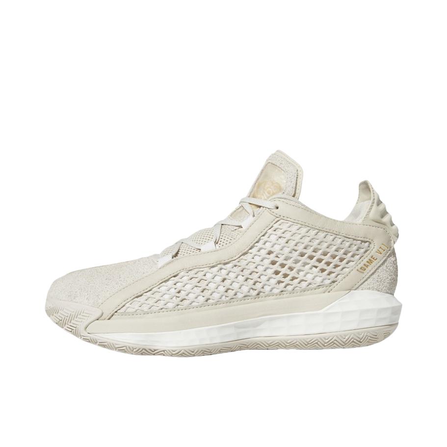推荐商品：adidas Dame 6 利拉德 篮球鞋 时尚潮流缓震回弹防滑耐磨实战防踢 米白/金色