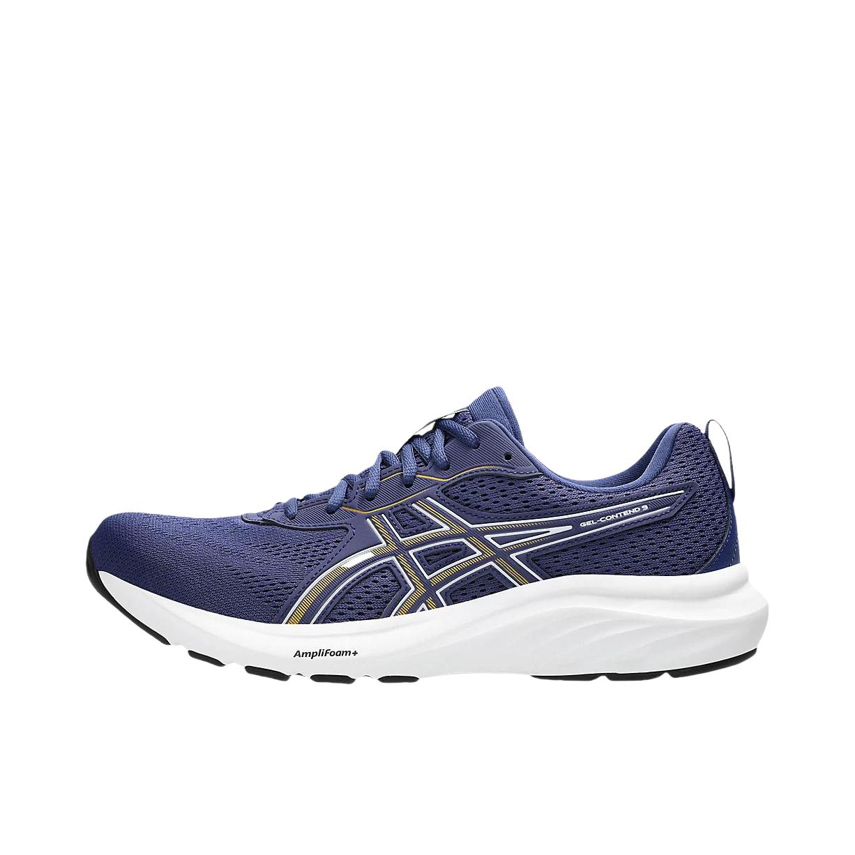 推荐商品：Asics/亚瑟士 Gel-Contend 9 跑鞋 网面透气舒适缓震轻便缓冲轻量回弹支撑系带百搭圆头贴合 蓝色
