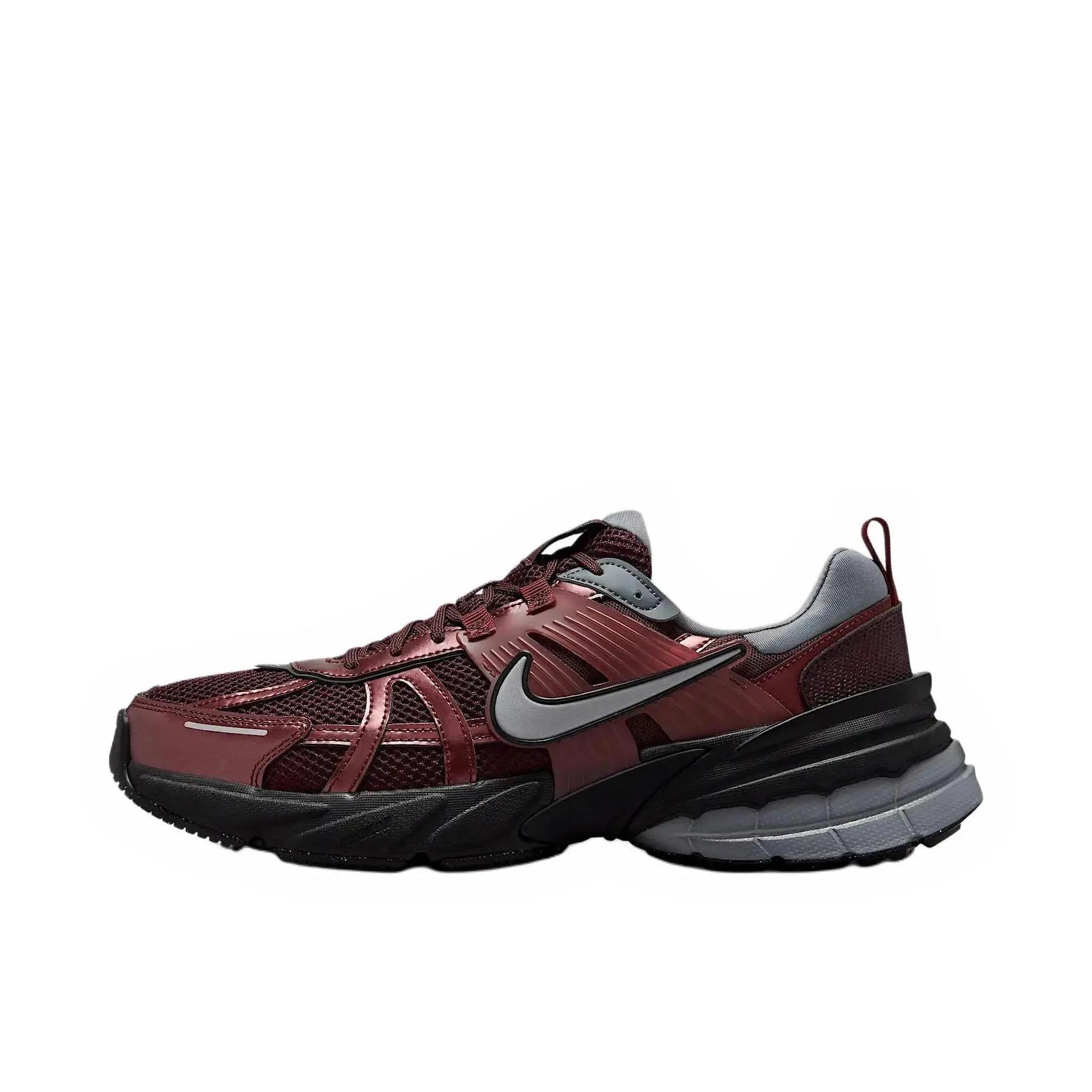 推荐商品：Nike V2K Run Runtekk 跑鞋 轻便网面透气防滑耐磨百搭时尚复古减震抓地圆头 深红色