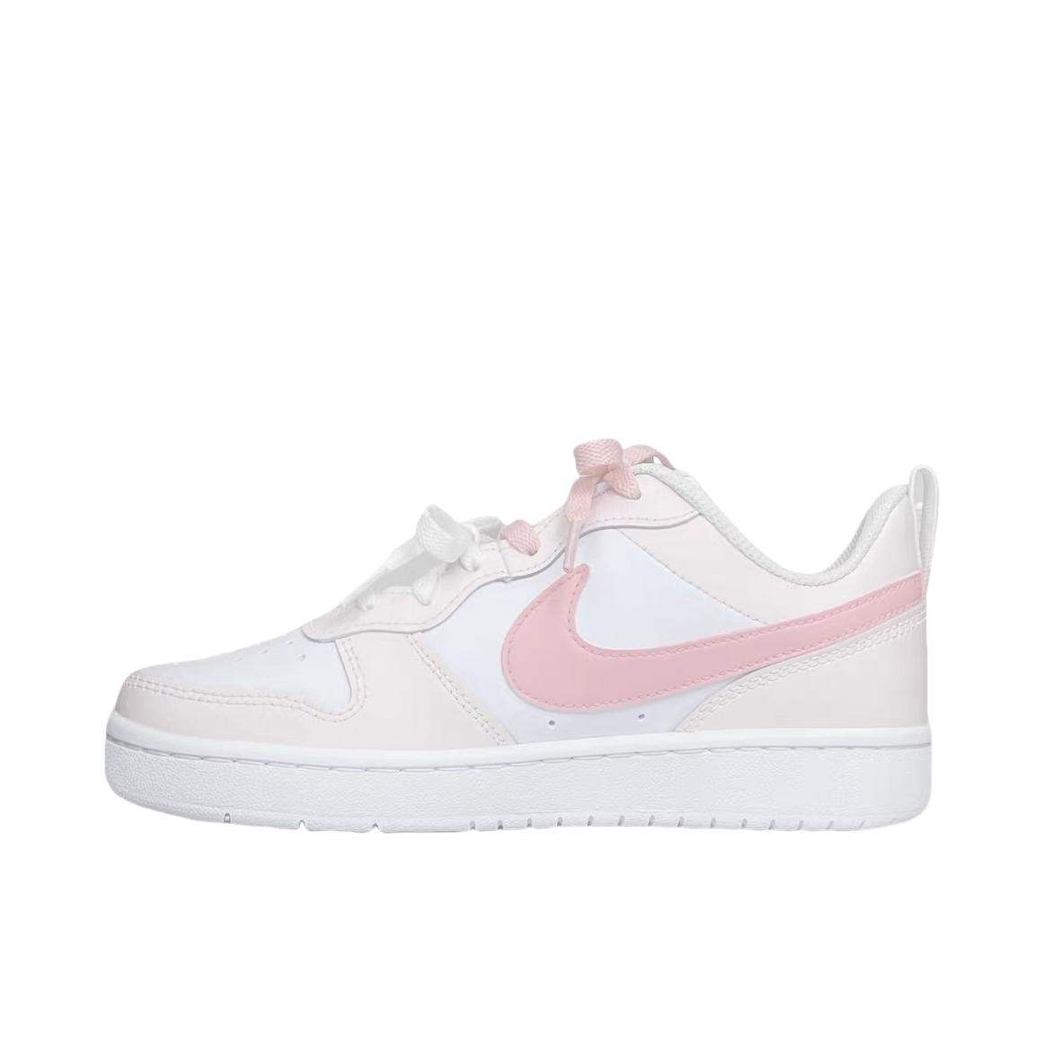 推荐商品：【定制球鞋】 Nike Court Borough 2 板鞋 包裹性增高减龄解构风合成革美式防滑复古轻便 大童/桃不桃