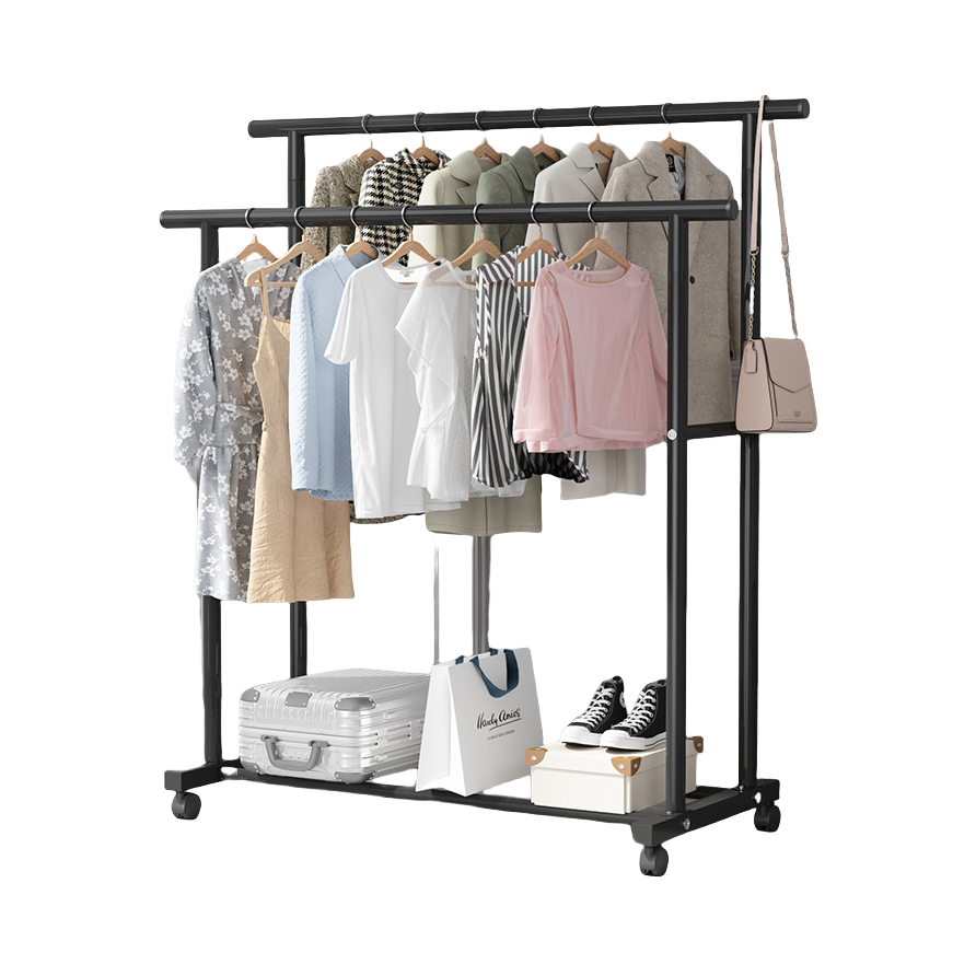 推荐商品：葛诺 葛诺 烤漆钢管 双杆 落地晾衣架