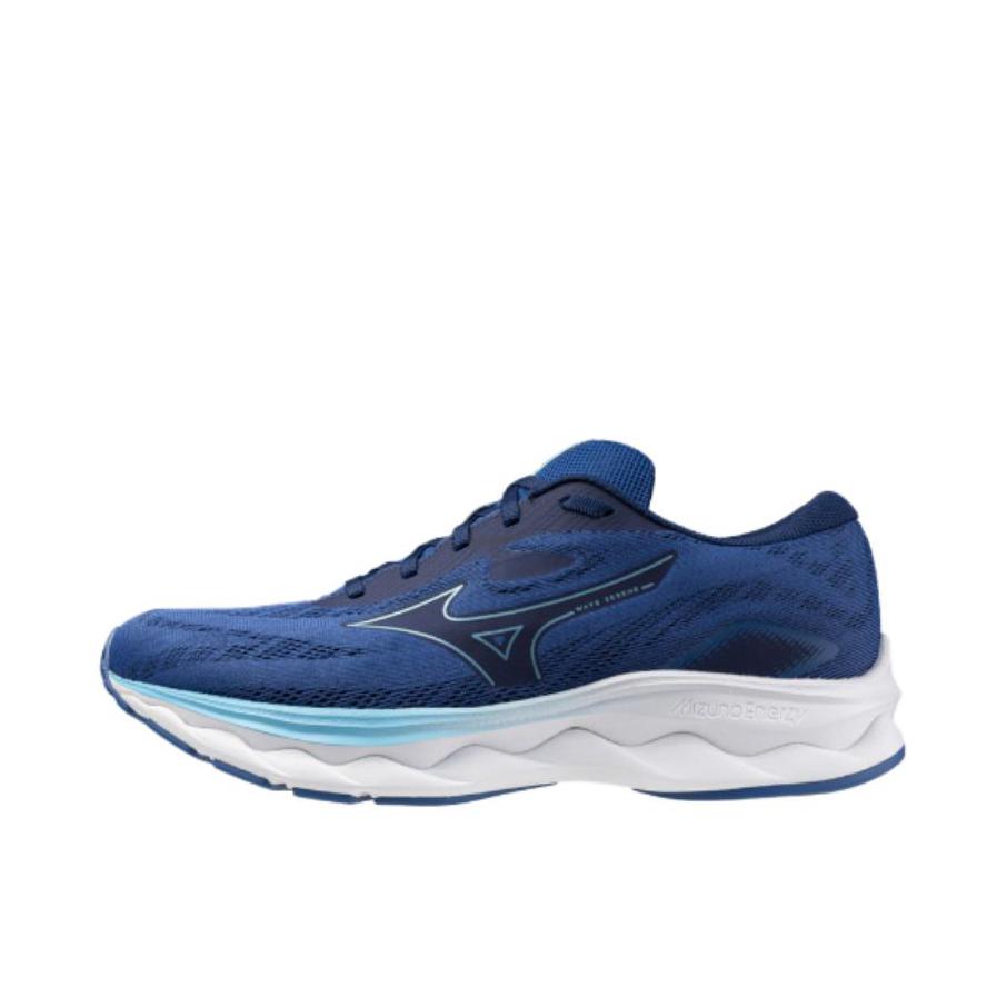 推荐商品：Mizuno/美津浓 WAVE SERENE GTX 透气 低帮 休闲 橡胶 跑鞋 蓝色 