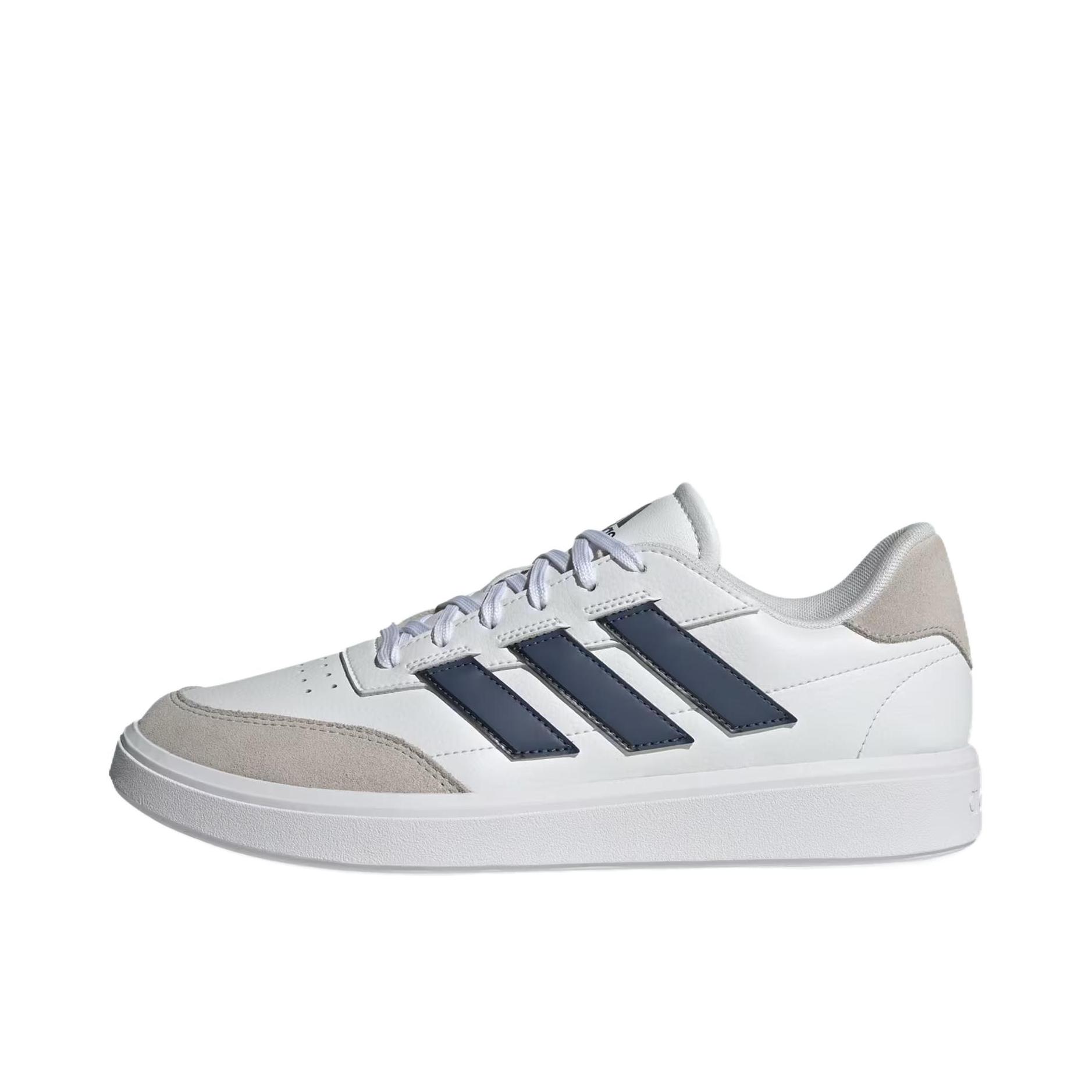 推荐商品：adidas Court block 舒适轻便 缓震耐磨 训练 抓地力 休闲 板鞋 白色/黑色/灰色