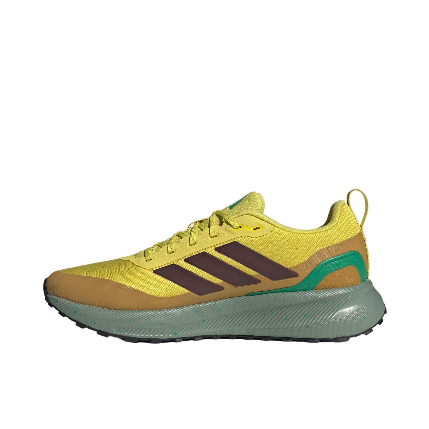推荐商品：adidas Runfalcon 5.0 TR 支撑 减震 防滑 低帮 跑鞋 黄色