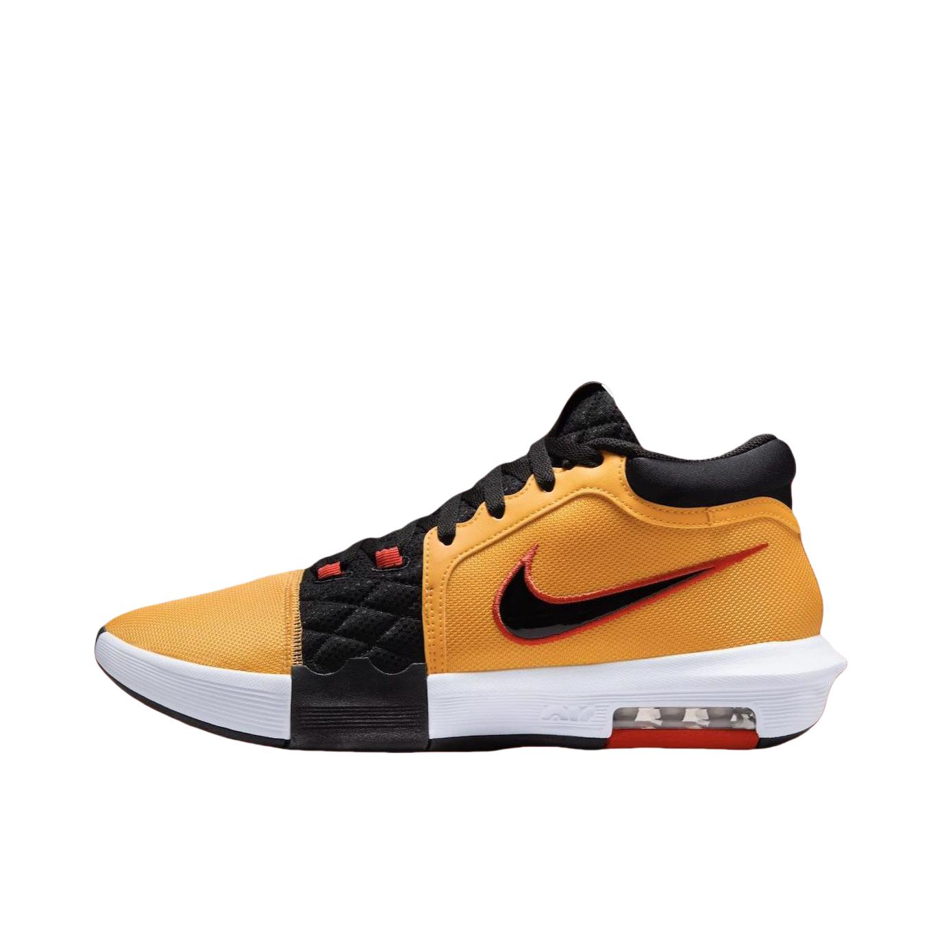 推荐商品：Nike LeBron Witness 8 詹姆斯 减震抗扭 轻便 篮球鞋 深黄色/黑色 