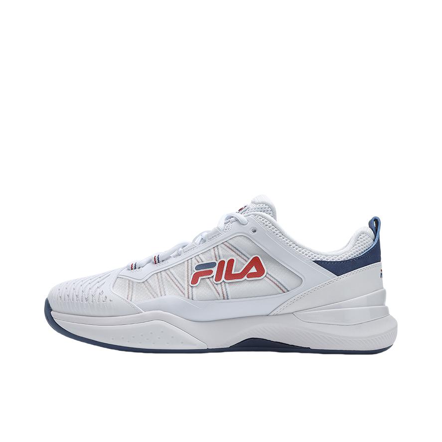 推荐商品：FILA/斐乐 SPEED SERVE 休闲运动 减震耐磨 网球鞋 A12M411501F 男款/斐乐白/巴巴多斯红