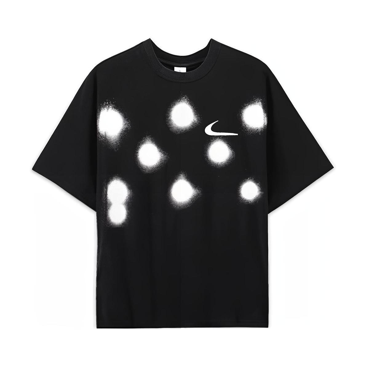 Nike/耐克 x OFF -WHITE 联名款美式涂鸦印花圆领插肩袖短袖 男女同款 CU2477
