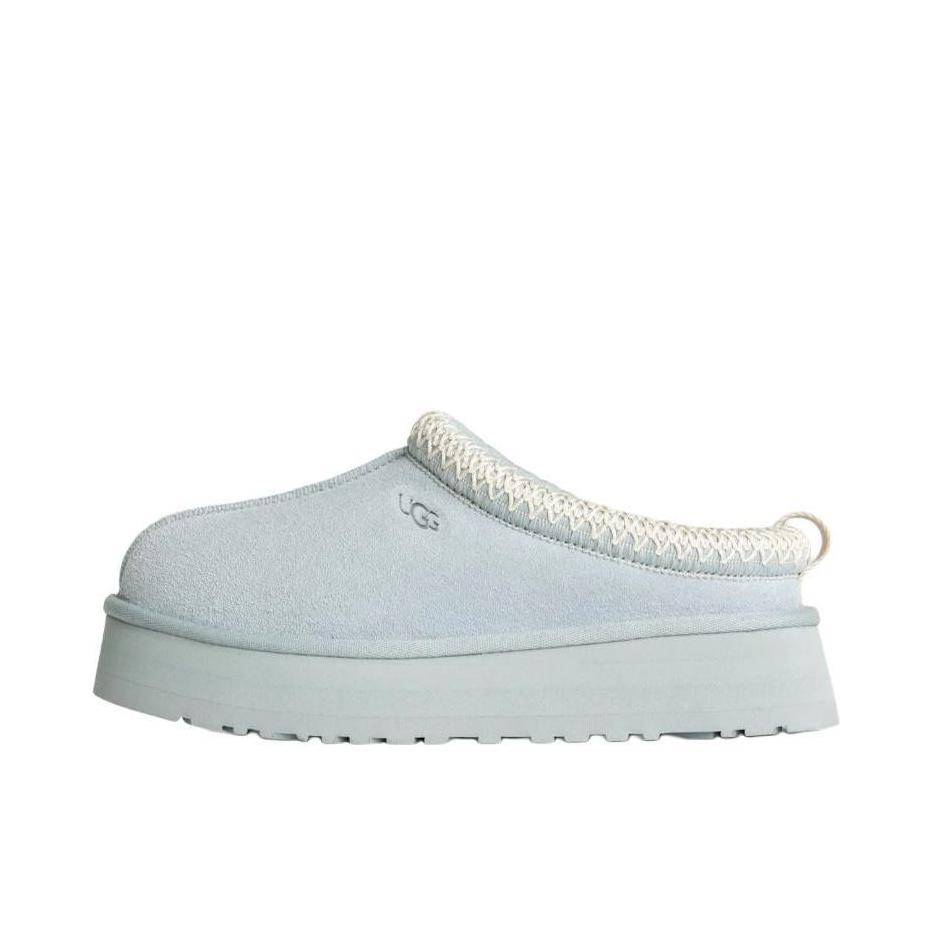 推荐商品：UGG Tasman 运动休闲鞋 编织花边一脚蹬厚底舒适防滑耐磨圆头百搭简约 淡蓝色