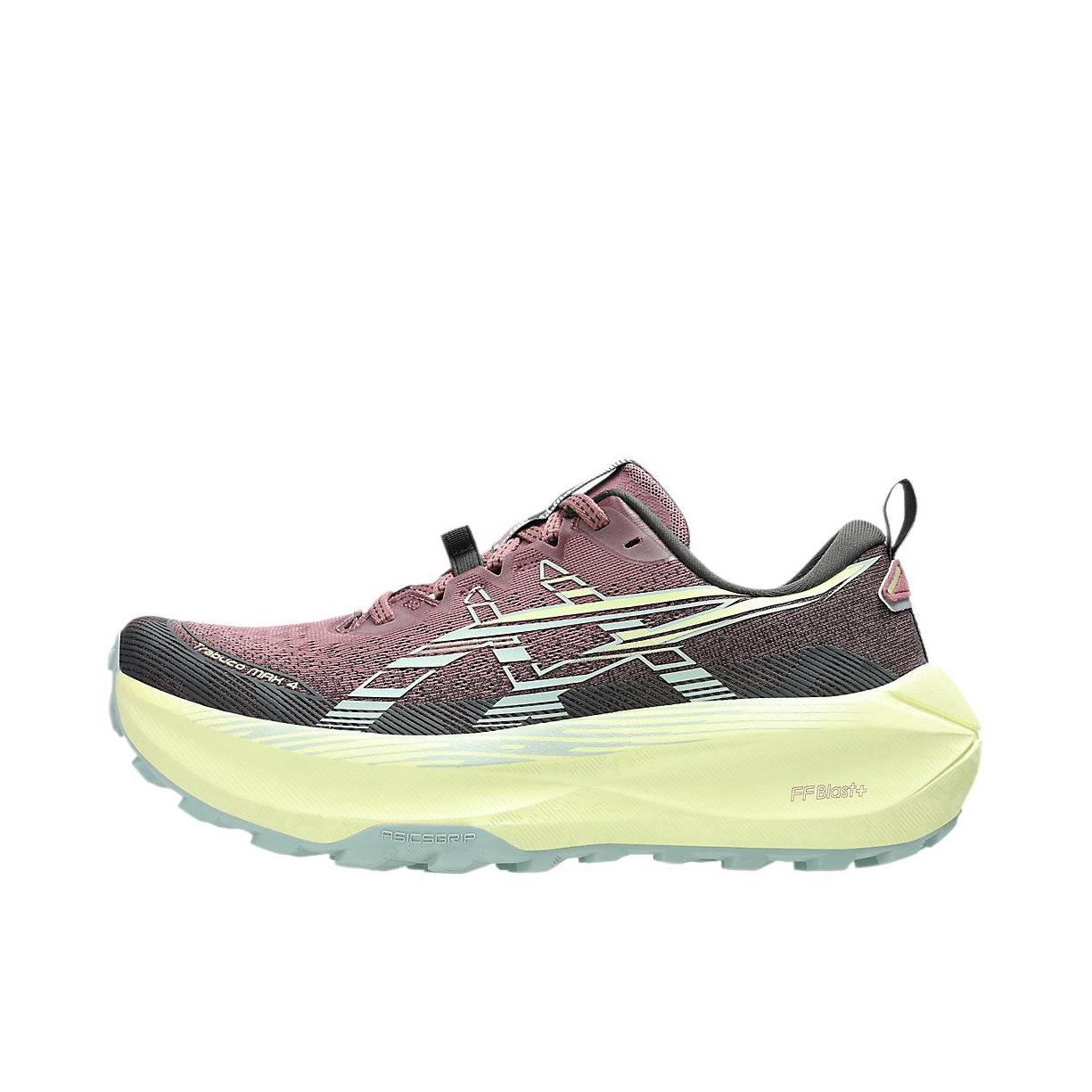 推荐商品：Asics/亚瑟士 Trabuco Max 4 越野跑鞋 缓震回弹防滑耐磨舒适透气合成革低帮 女款/紫色 