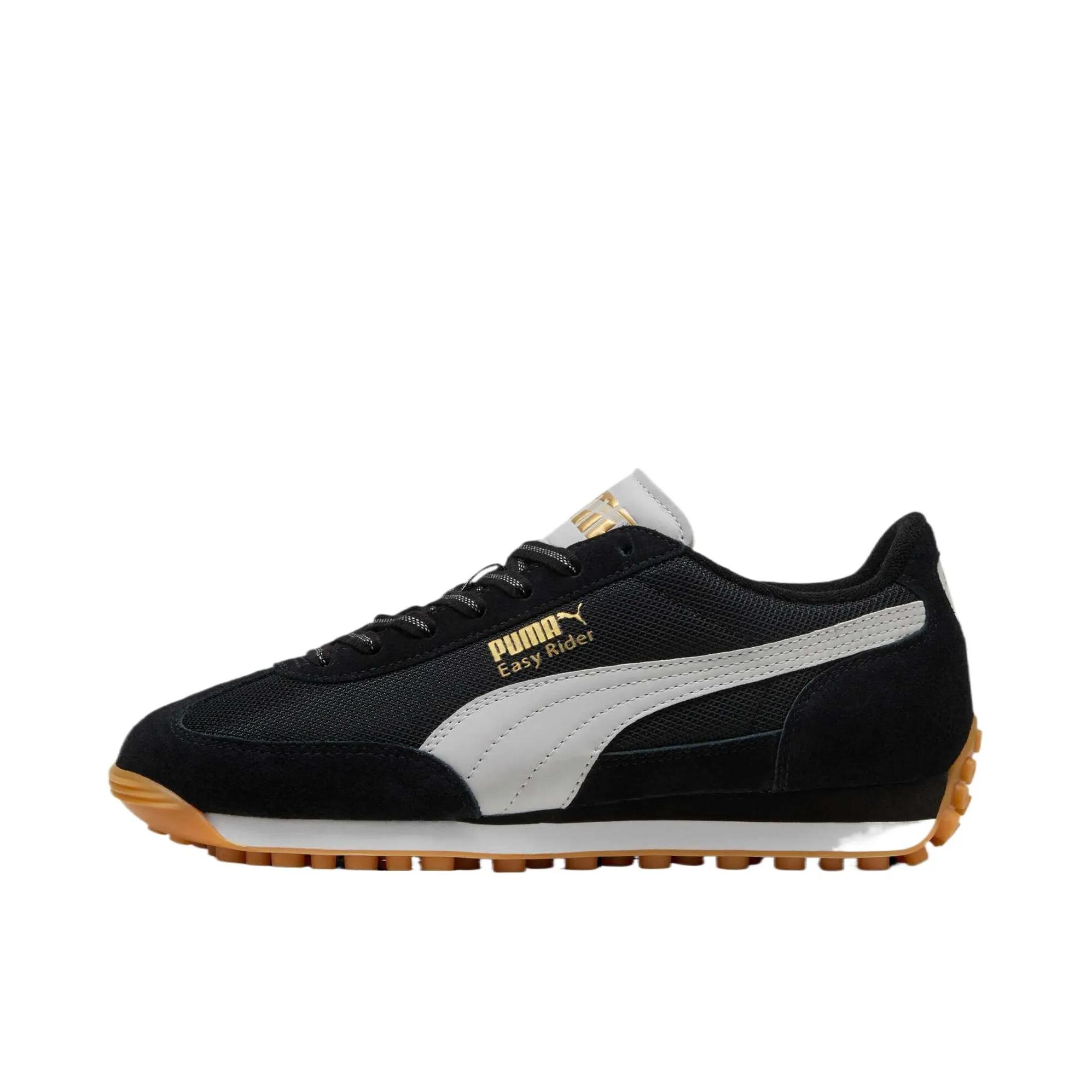 推荐商品：Puma/彪马 Easy Rider 防滑耐磨 减震 复古 轻便舒适 T头鞋 德训鞋 运动休闲鞋 黑色/金色