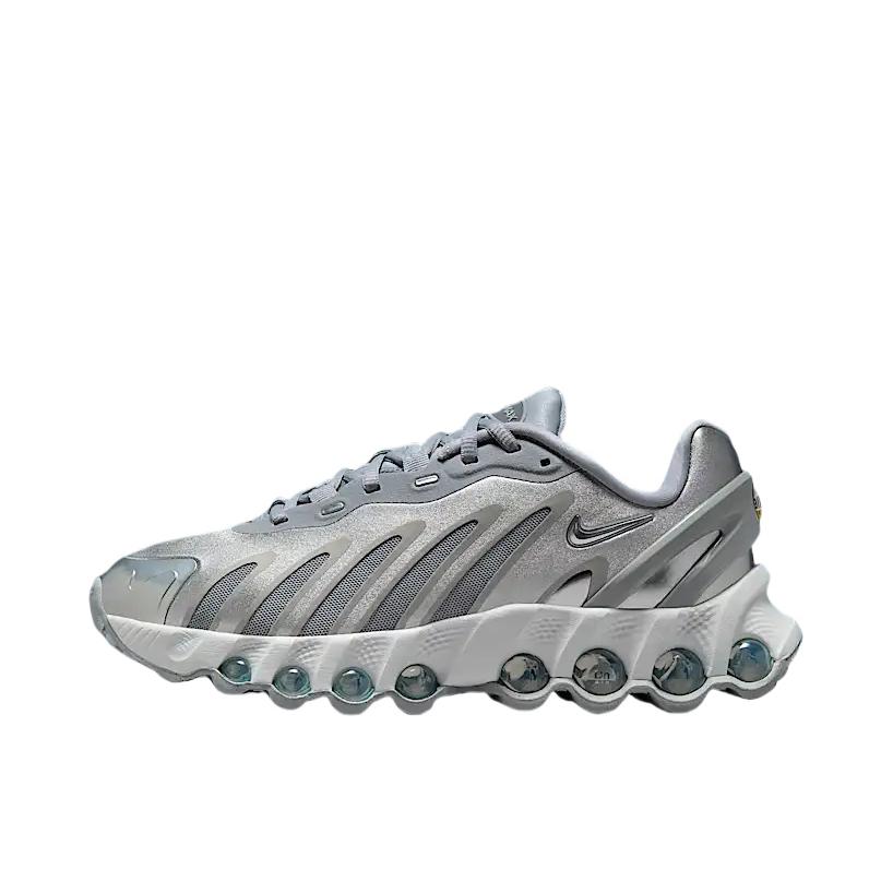 推荐商品：Nike Air Max DN8 跑鞋 时尚百搭防滑耐磨网面透气舒适气柱减震轻便贴合赤足体验支撑耐用耐穿 大童/狼灰色/米白色/金属银 