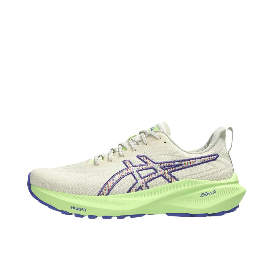 推荐商品：Asics/亚瑟士 GT-2000 13 稳定支撑 缓震回弹 防滑耐磨 系带 包裹性 长跑 跑鞋 米色/绿色