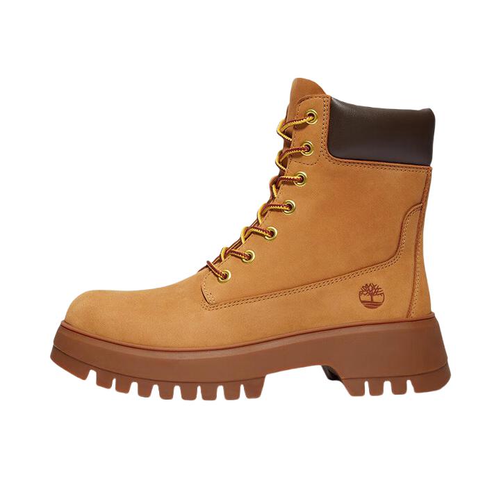 推荐商品：Timberland/添柏岚 6 Inch 马丁靴 踢不烂高帮厚底增高防泼水 女款/小麦色