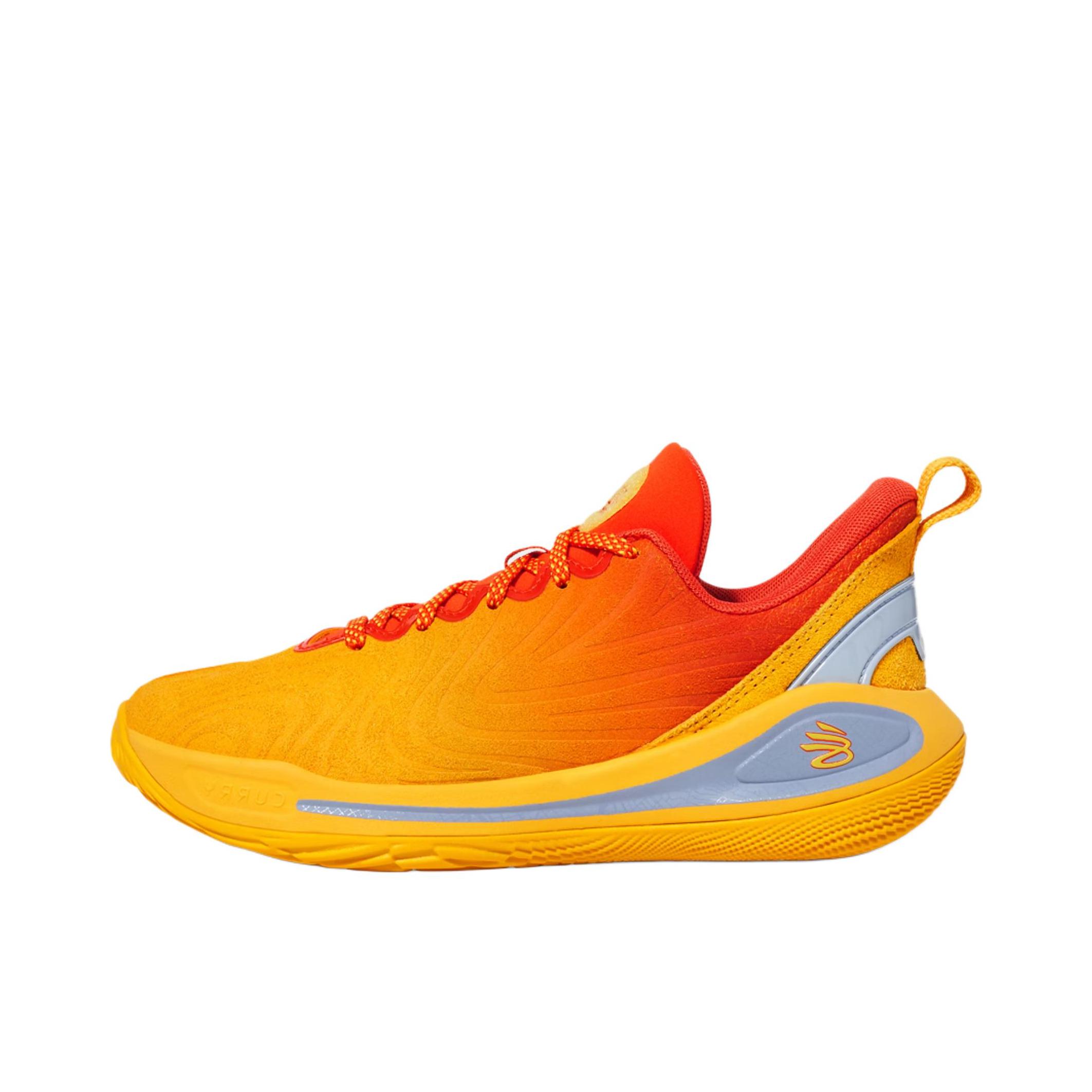 Under Armour/安德玛 Curry 12 防滑耐磨 舒适缓震 网眼透气 实战 篮球鞋 大童/蓝色/黄色