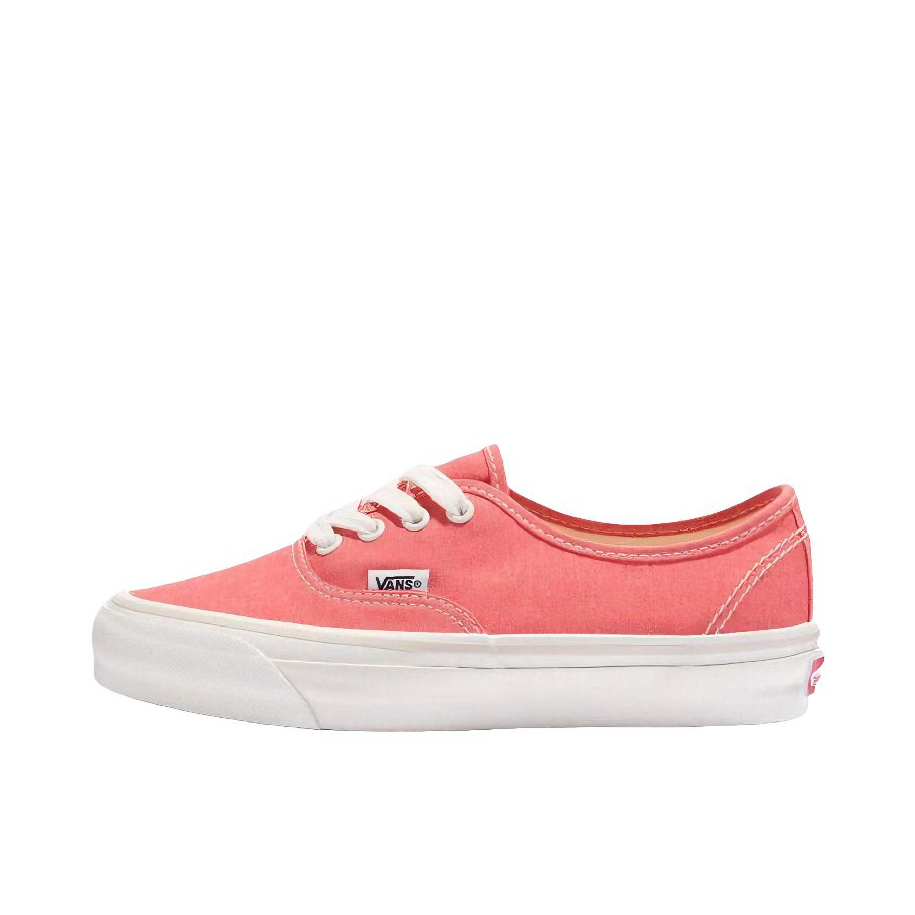 推荐商品：Vans/范斯 Authentic Reissue 44 系带 防滑耐磨 舒适透气 平底 帆布鞋 女款/粉红色