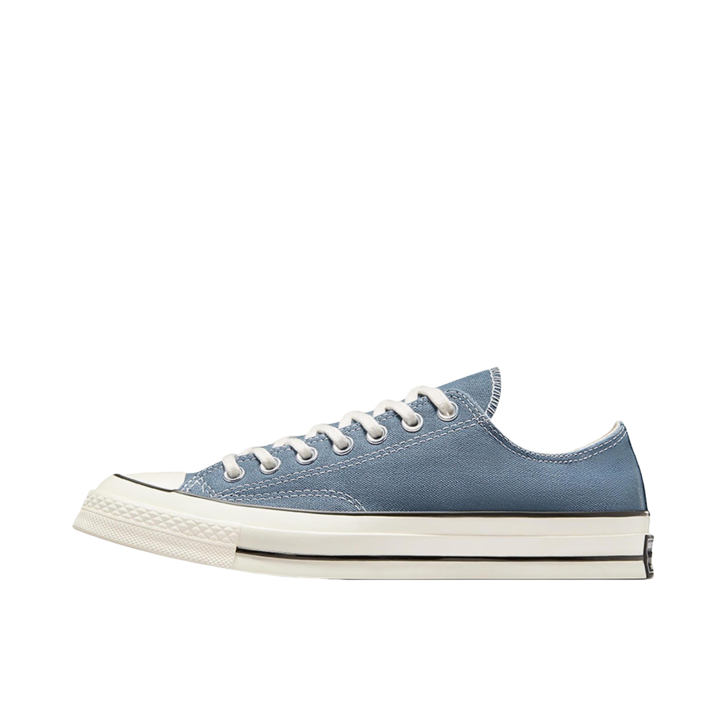 推荐商品：Converse/匡威 Chuck 70 帆布鞋 防滑耐磨轻便透气舒适百搭拼接感方头贴合 蓝色/白色