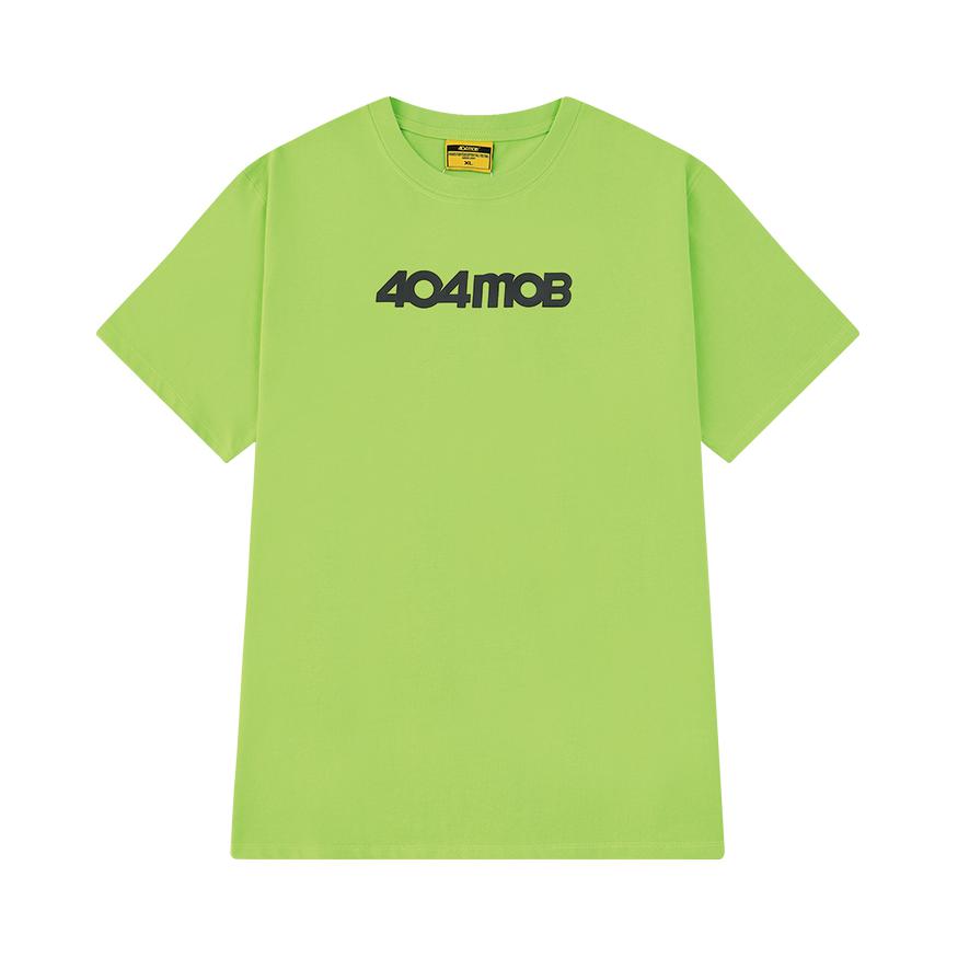 404MOB 字母logo印花纯棉圆领短袖T恤 男女同款 TTDX00310CJ