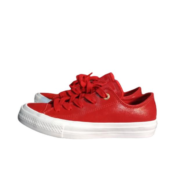 推荐商品：Converse/匡威 Chuck Taylor All Star II Ox 帆布鞋 防滑耐磨减震轻便舒适百搭时尚 女款/红色/白色