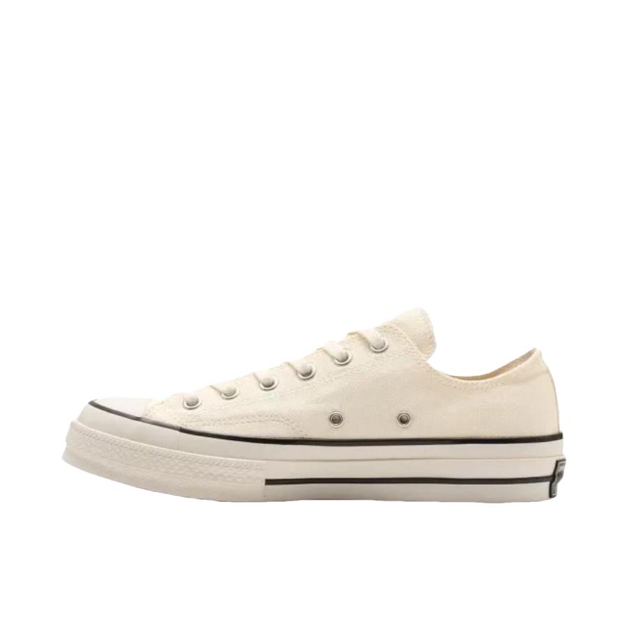 推荐商品：Converse/匡威 Chuck Taylor All Star 帆布鞋 常青款轻便防滑耐磨百搭复古圆头减震贴合高帮 浅米白色