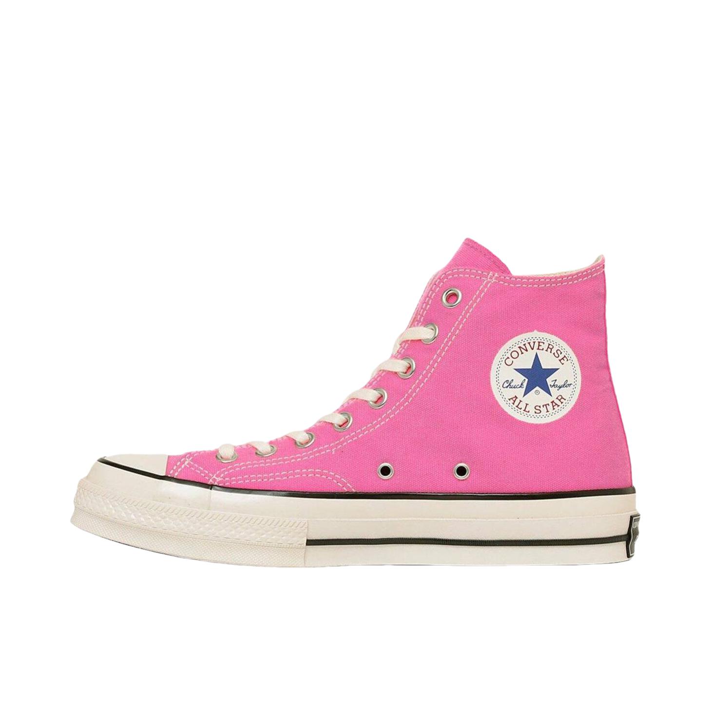 推荐商品：Converse/匡威 Chuck 70 帆布鞋 防滑耐磨薄底轻便透气舒适百搭复古时尚贴合圆头流光风 樱花粉色