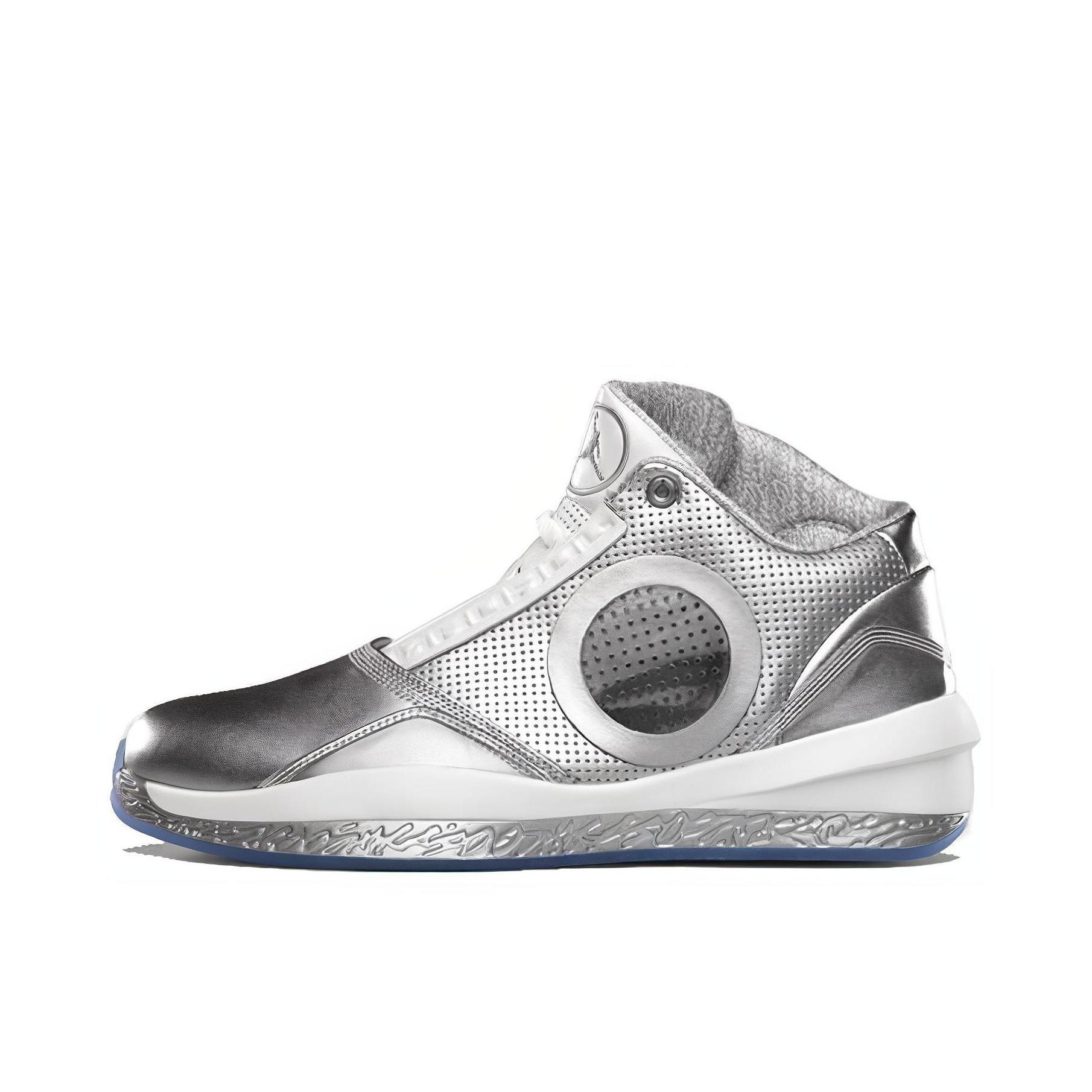 推荐商品：Air Jordan 2010 AJ25 篮球鞋 防滑 减震耐磨拼接织物合成革网布复古中帮 White Silver 白银