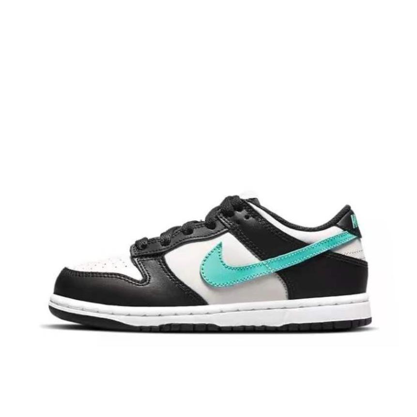 推荐商品：Nike Dunk 复古休闲 防滑耐磨 抓地 舒适透气 运动 板鞋儿童 小童/黑色/灰色/蒂芙尼绿