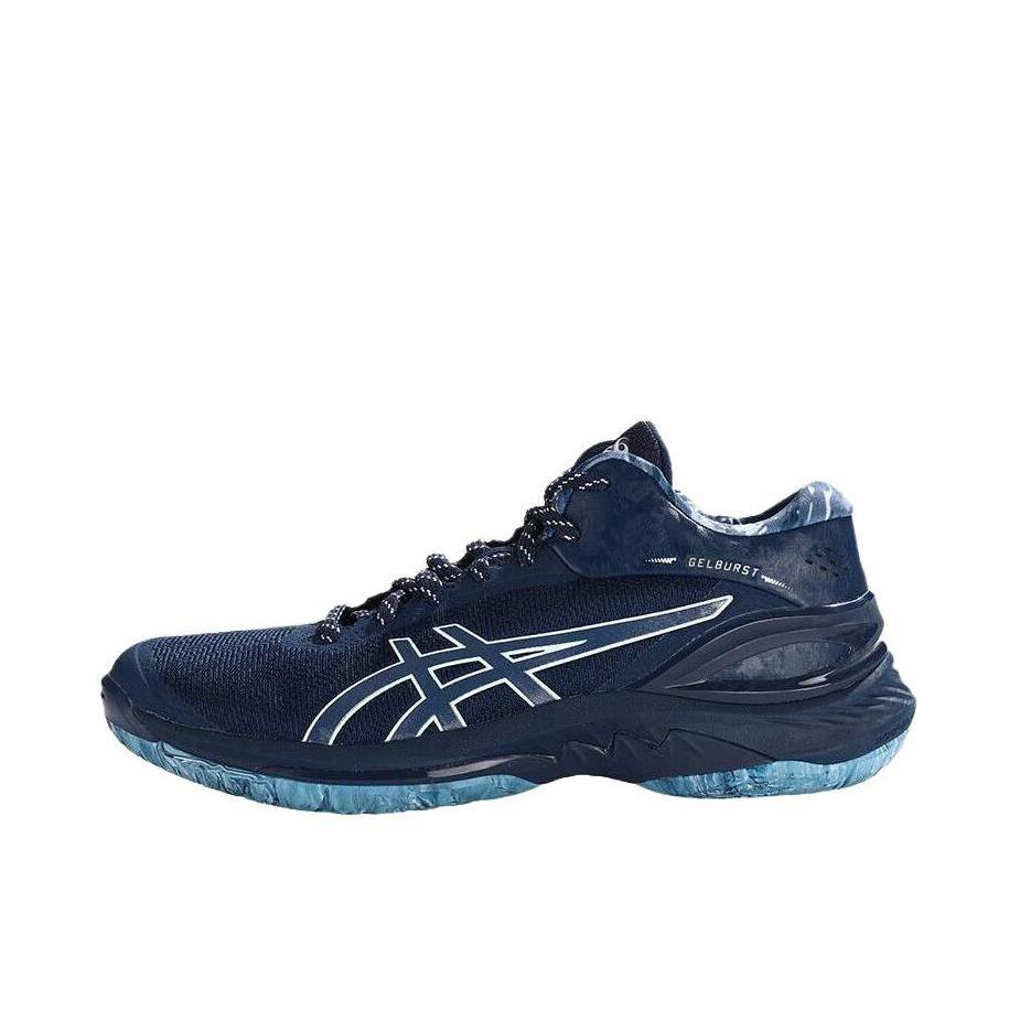 推荐商品：Asics/亚瑟士 Gel-Burst 28 减震耐磨 轻便透气 稳定支撑 包裹性 橡胶圆头 篮球鞋 黑色/蓝色