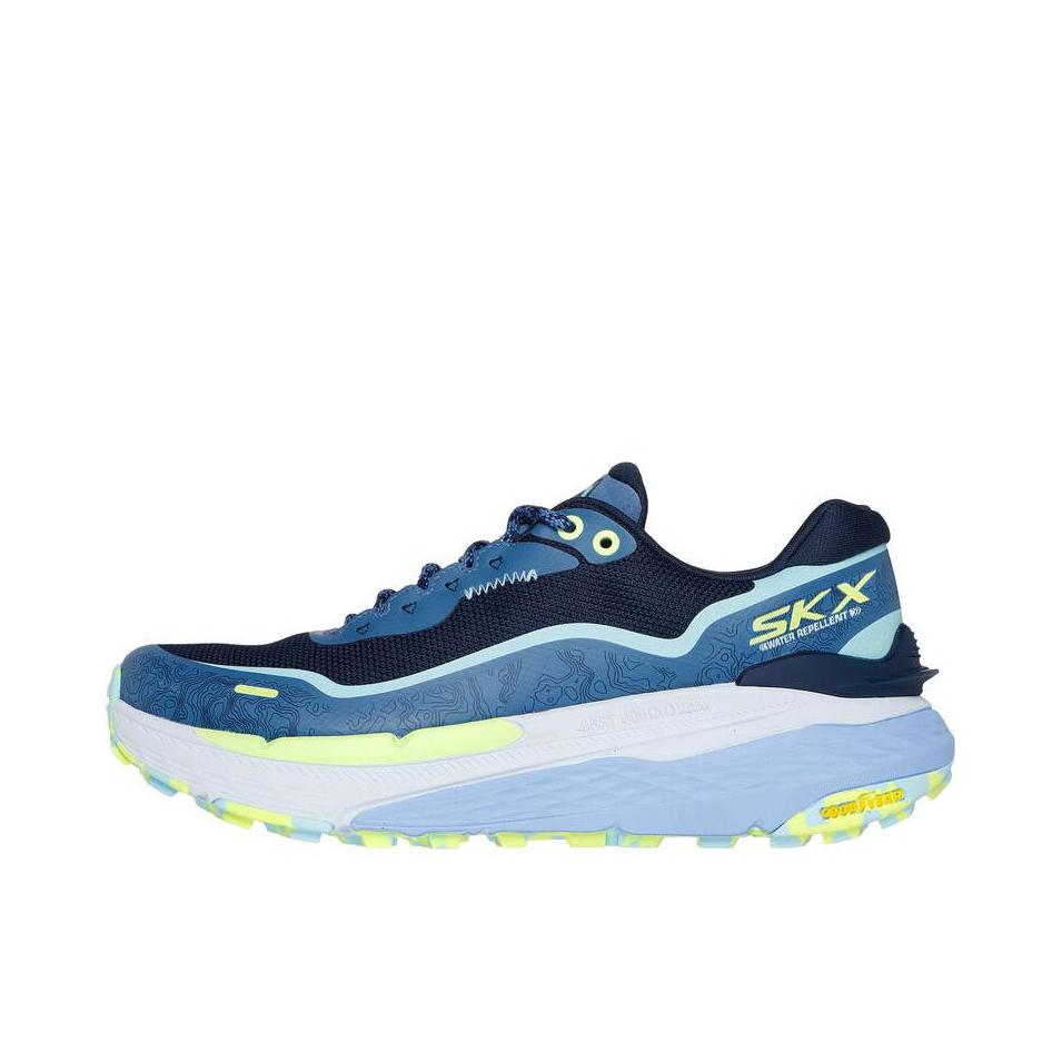 推荐商品：Skechers/斯凯奇 MAX CUSHIONING ELITE Trail 2.0 跑鞋 防滑耐磨低帮越野 女款/海军蓝
