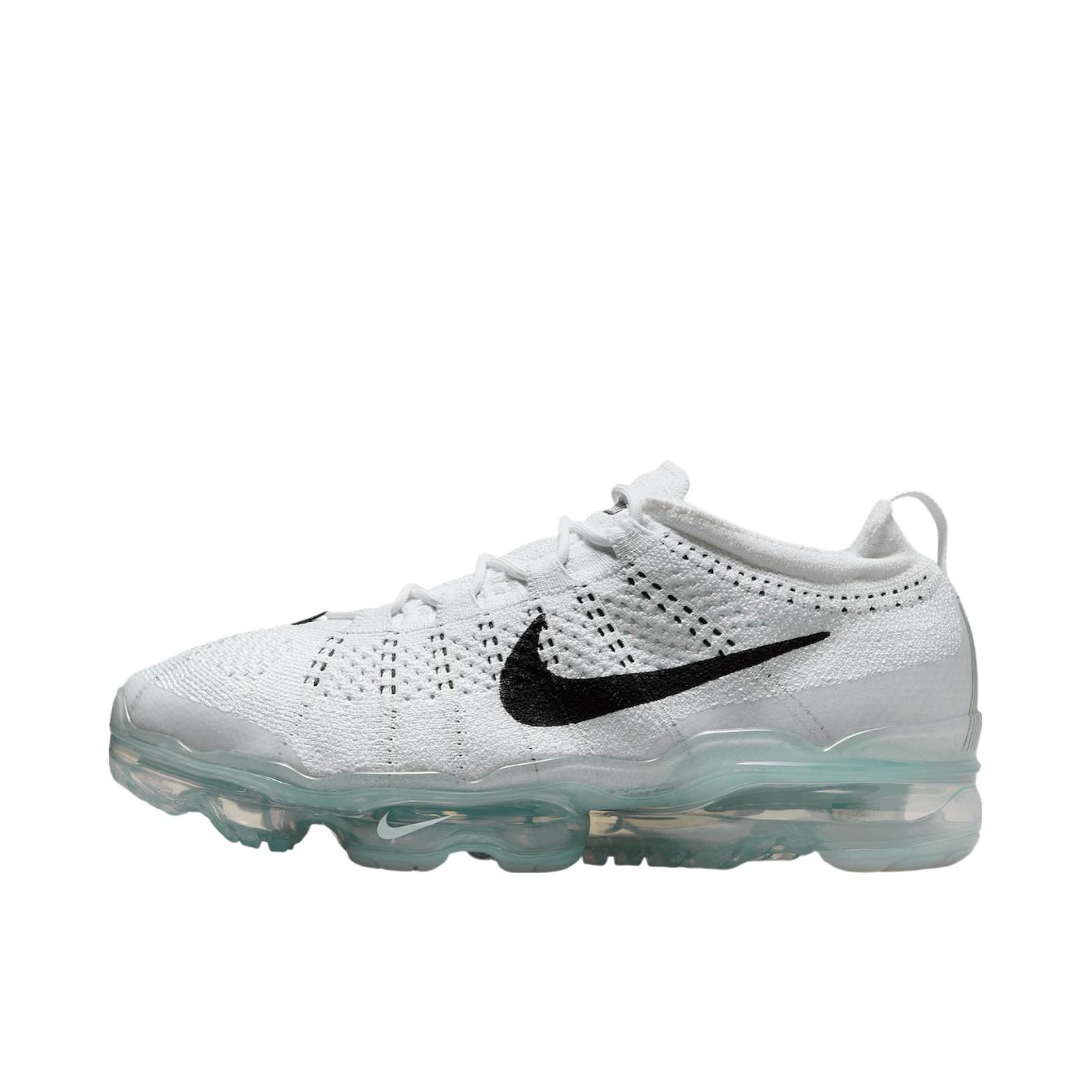 推荐商品：Nike Vapormax Flyknit 跑鞋 防滑耐磨缓震回弹透气轻便支撑圆头 白色/黑色/白金色