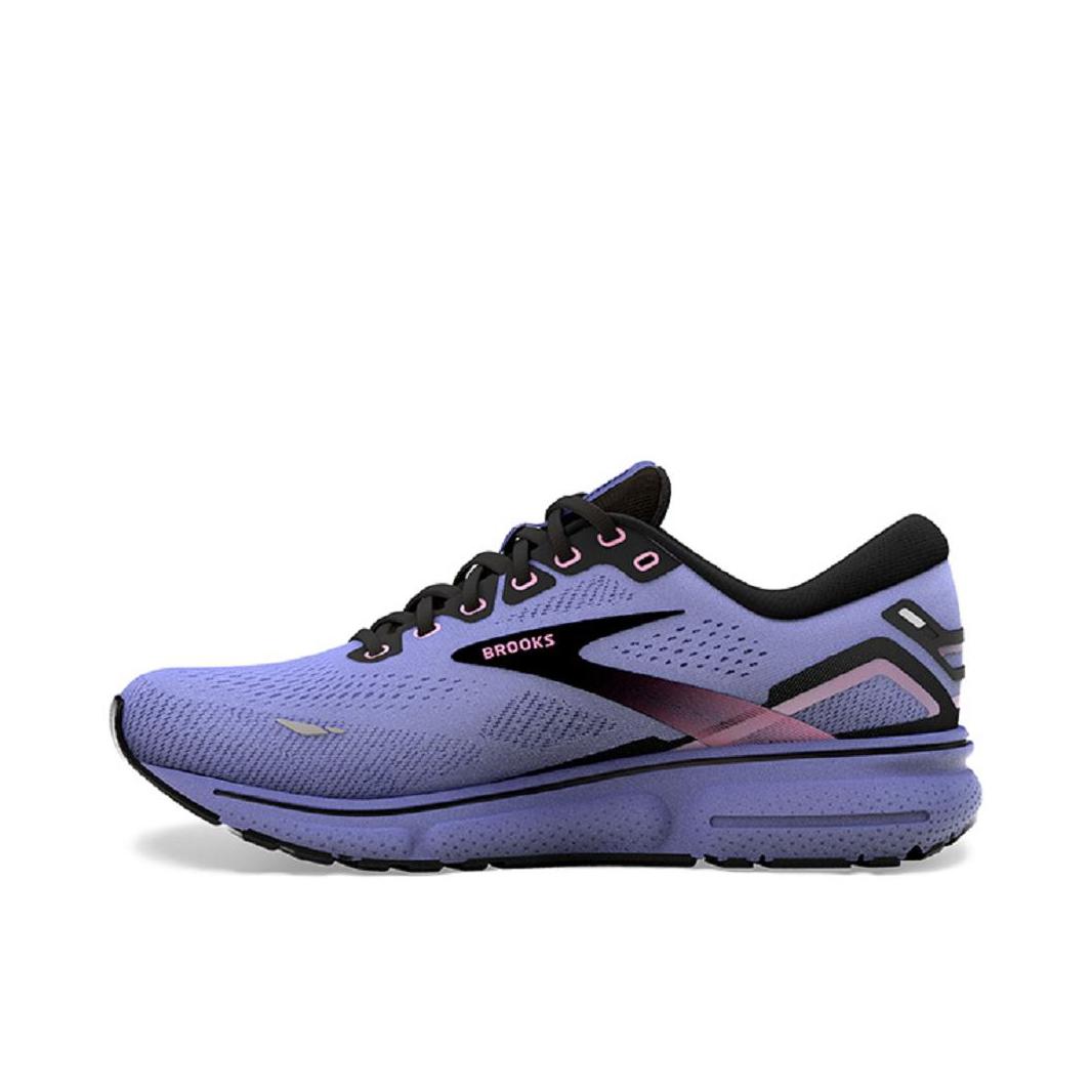 推荐商品：Brooks/布鲁克斯 Ghost 幽灵 15 轻量缓震 防滑耐磨 舒适透气 轻便百搭 支撑 织物网面 马拉松 跑鞋 紫色
