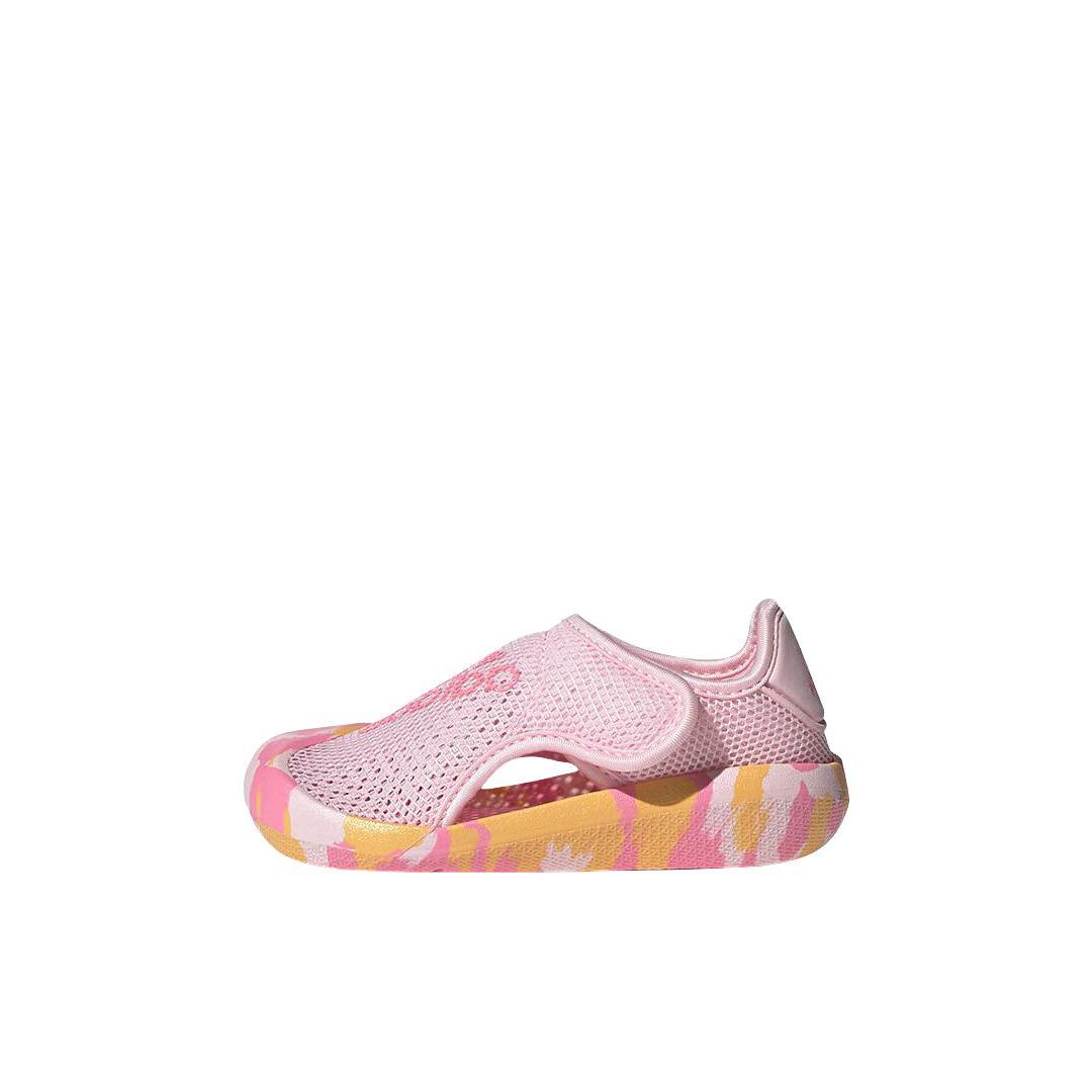 推荐商品：adidas Altaventure 2.0 小浮艇 凉鞋儿童 防滑耐磨减震软底舒适轻便包头魔术贴轻运动玩水 婴童/粉色/橙色
