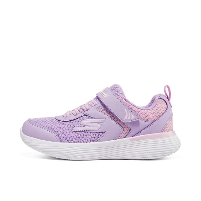 推荐商品：Skechers/斯凯奇 Go Run 400 防滑耐磨 缓震软底 网面透气 休闲百搭 运动鞋儿童 大童/薰衣草色/粉红色