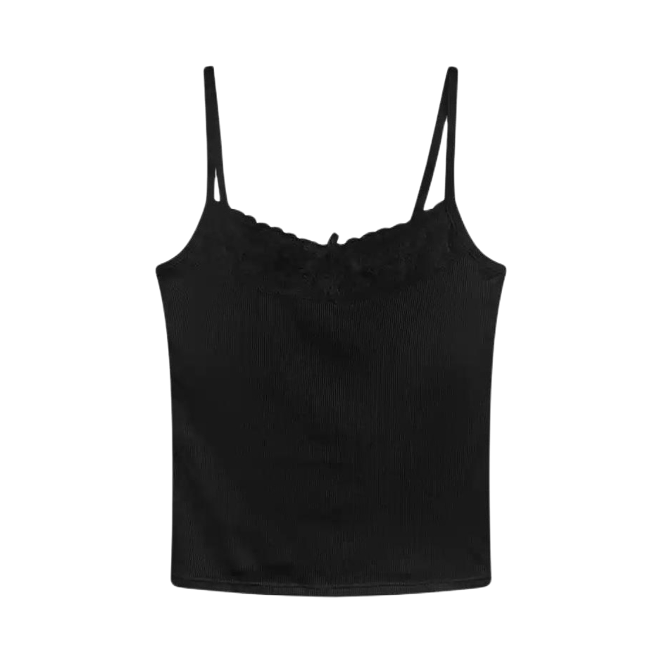 推荐商品：oeing 美背短款外穿吊带 女装 OEING-NYBX-14 黑