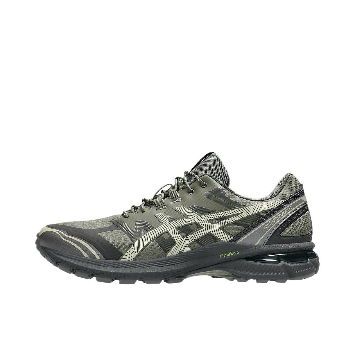 推荐商品：Asics/亚瑟士 Gel-Terrain 跑鞋 简约复古舒适百搭防滑耐磨网布透气轻便慢跑 绿色