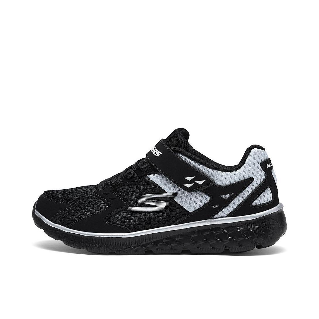 推荐商品：Skechers/斯凯奇 Go Run 400 防滑耐磨 缓震软底 网面透气 休闲百搭 运动鞋儿童 大童/黑色/白色