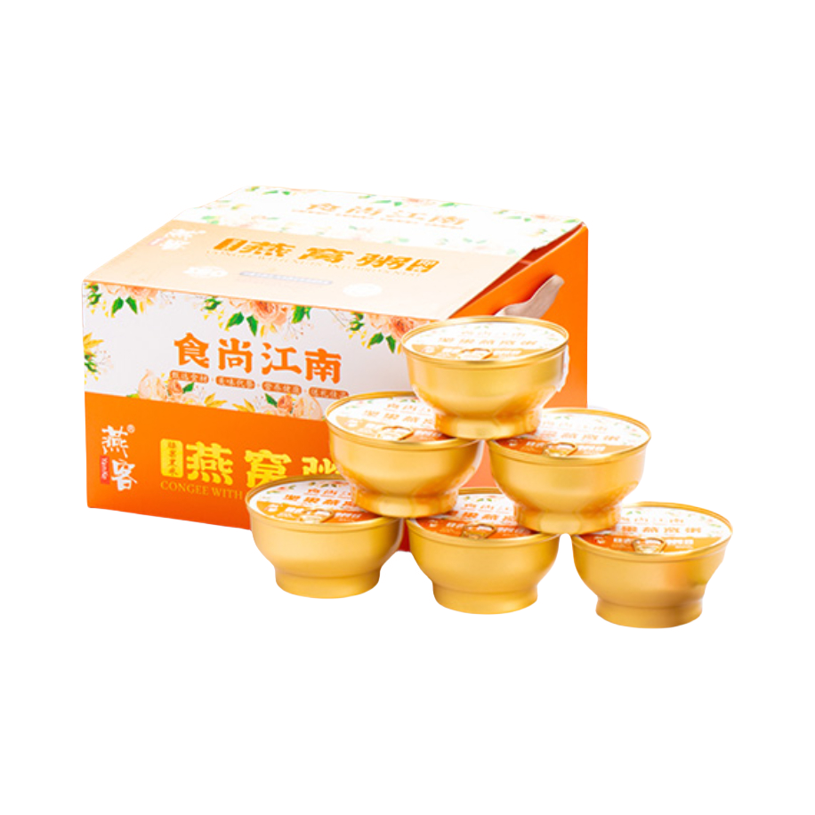 推荐商品：燕客 印尼进口 腰果黑米燕窝粥 礼盒装