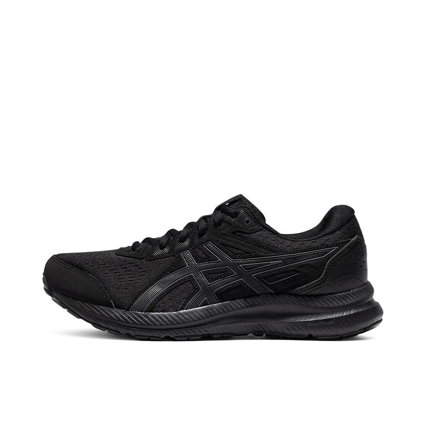推荐商品：Asics/亚瑟士 Gel-Contend 8 跑鞋 回弹支撑防滑耐磨缓震合成革织物入门级慢跑圆头 女款/黑色