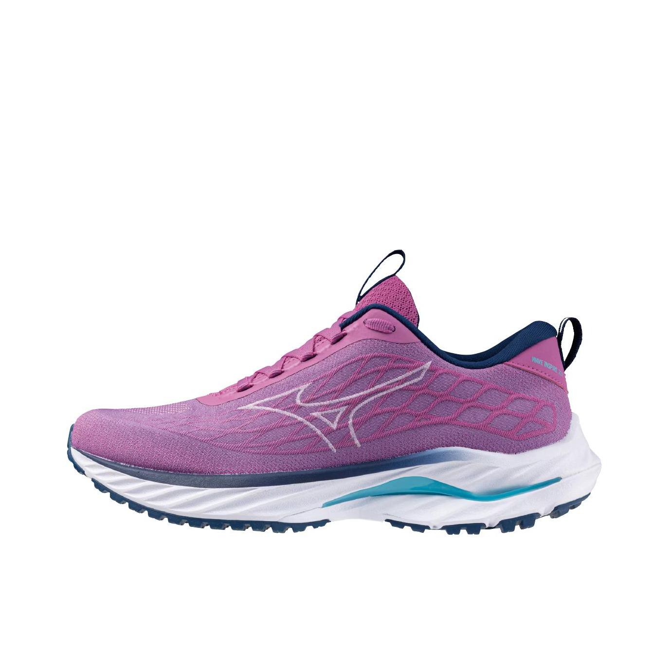 推荐商品：Mizuno/美津浓 Wave Inspire 20 稳定支撑 缓震 网布 跑鞋 女款/紫色 
