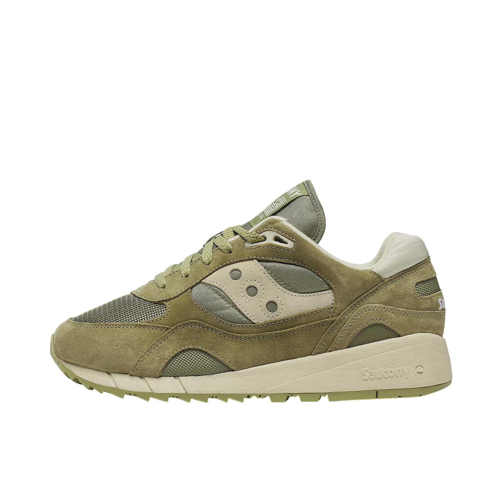 推荐商品：Saucony/索康尼 Shadow 6000 经典复古 防滑耐磨 舒适休闲 透气 防水 织物 运动 跑鞋 浅绿色 