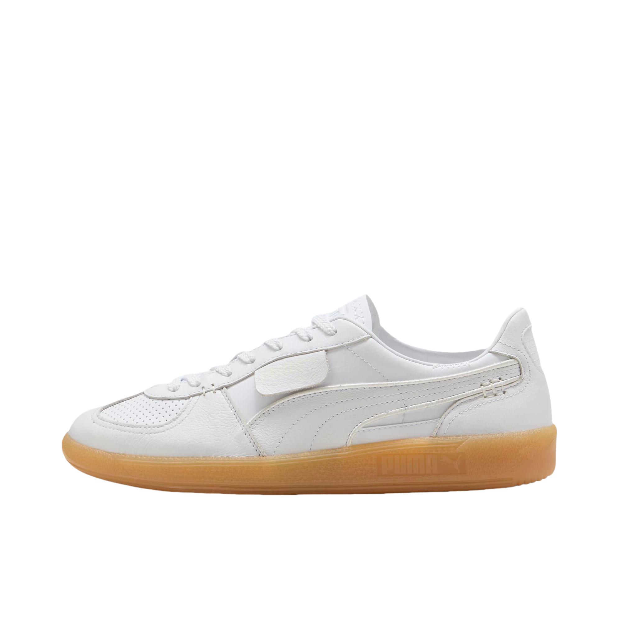推荐商品：【朴彩英同款】 Puma/彪马 Palermo Og T头鞋 德训鞋 运动休闲鞋 时尚潮流拼接舒适百搭薄底复古 白色/棕色